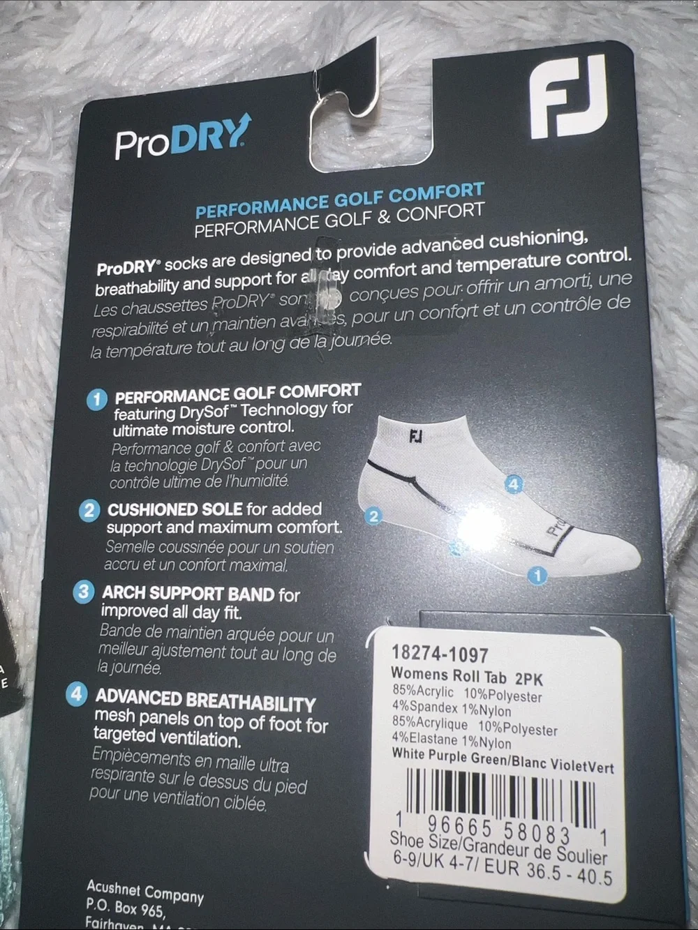 FJ PRO-DRY PERFORMANCE GOLF FOOTIES